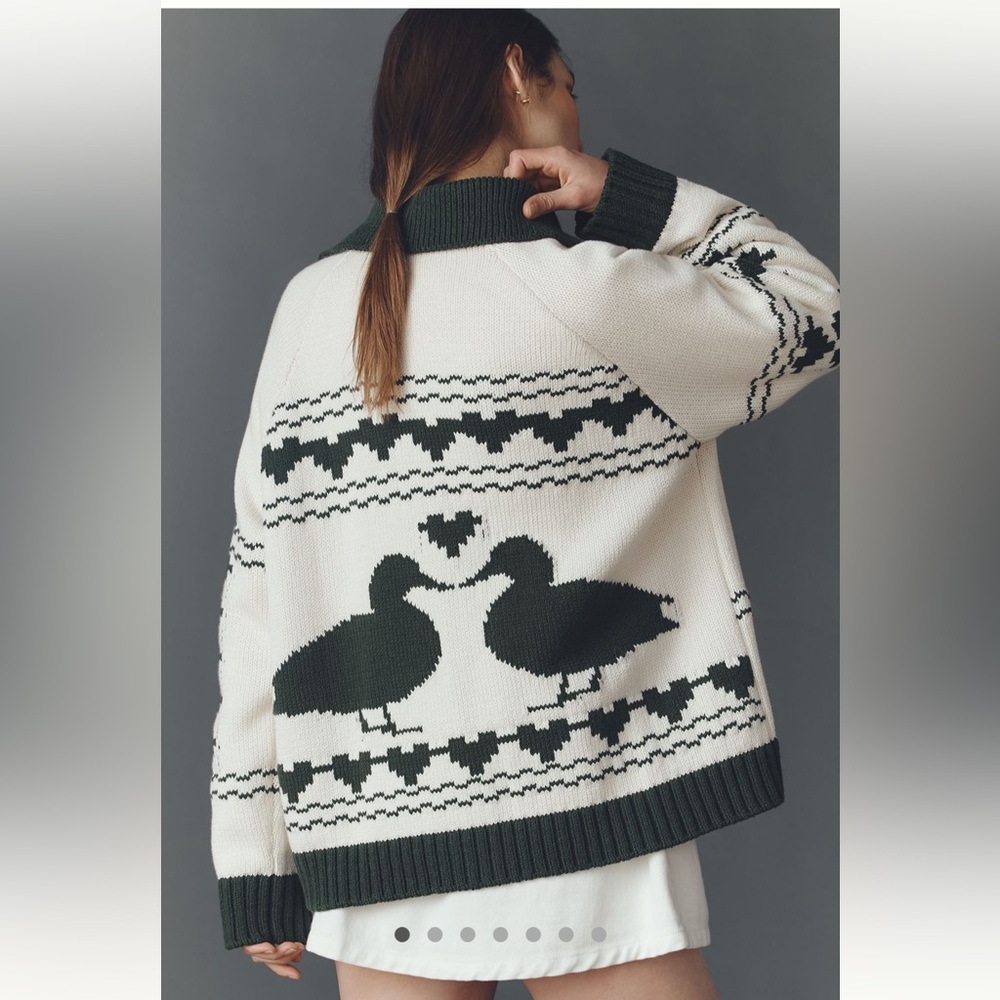 NWT Bel Kazan Duck Cardigan OS